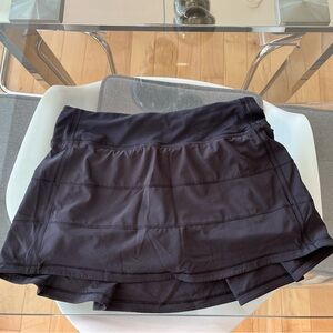 black lululemon pace rival skirt🖤